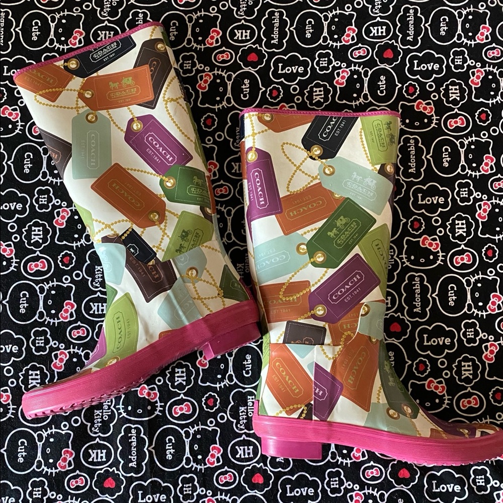 Coach Luggage Tags Boots Size 7B